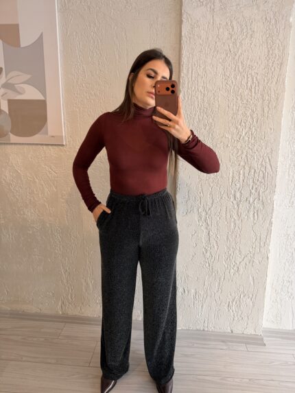 Kaşmir Transparan Balıkçı Bluz